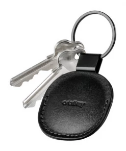 Orbitkey "Leather Key Holder For Airtag Black"