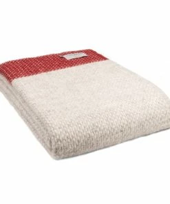 Tweedmill Throw Crossweave Strawberry