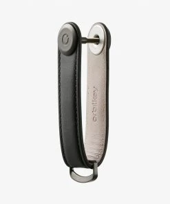 Orbitkey Black Leather With Black Stitching Key Organiser