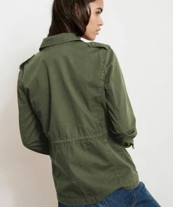 Velvet by Graham and Spencer Velvet By Graham Spencer Ruby Army Jacket In Forest 9 Velvet by Graham and Spencer Velvet By Graham Spencer Ruby Army Jacket In Forest