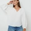 Velvet by Graham and Spencer Antonia Cotton Gauze Blouse White 2 Velvet by Graham and Spencer Antonia Cotton Gauze Blouse White