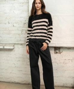 Velvet by Graham and Spencer Lulu Jumper Black Blush