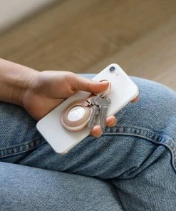 Orbitkey "leather Holder For Airtag Blush " 9 Orbitkey