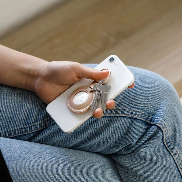 Orbitkey "leather Holder For Airtag Blush " 6 Orbitkey "leather Holder For Airtag Blush "