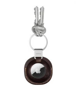 Orbitkey "Leather Key Holder For Air Tag - Espresso" 7 Orbitkey