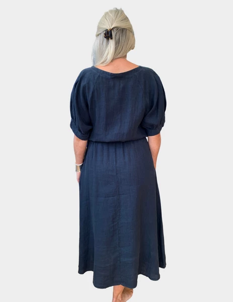 Velvet by Graham and Spencer Nanette Puff Sleeve Dress Shadow 2 Velvet by Graham and Spencer Nanette Puff Sleeve Dress Shadow