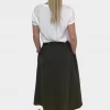 Velvet by Graham and Spencer Dana Cotton Gauze Skirt Caviar