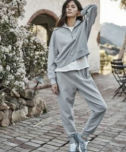 Velvet by Graham and Spencer Roxie Mock Neck Zip Sweatshirt