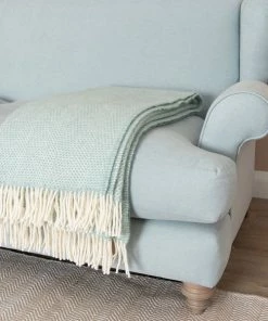 Tweedmill Ocean Blue Beehive Pure New Wool Throw