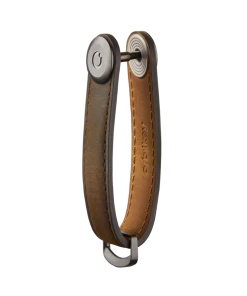 Orbitkey Oak Brown Crazy Horse Leather With Brown Stitching Key Organiser