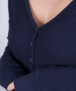 Velvet by Graham and Spencer Hilary Top In Navy