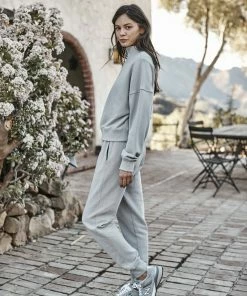 Velvet by Graham and Spencer Roxie Mock Neck Zip Sweatshirt