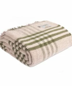 Tweedmill Throw Hex Olive