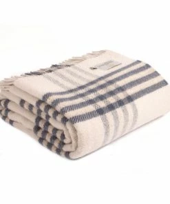 Tweedmill Throw Hex Blue Slate