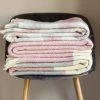 Tweedmill Dusky Pink Beehive Throw