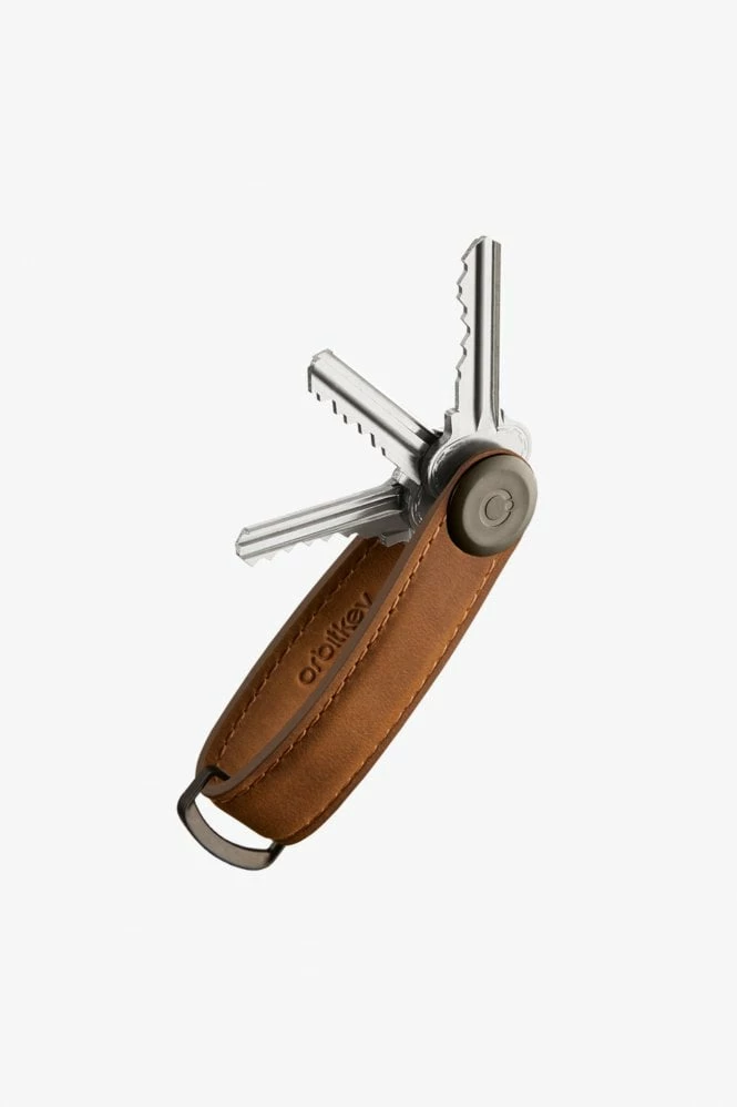 Orbitkey Chestnut Brown Crazy Horse Key Organiser 3 Orbitkey Chestnut Brown Crazy Horse Key Organiser