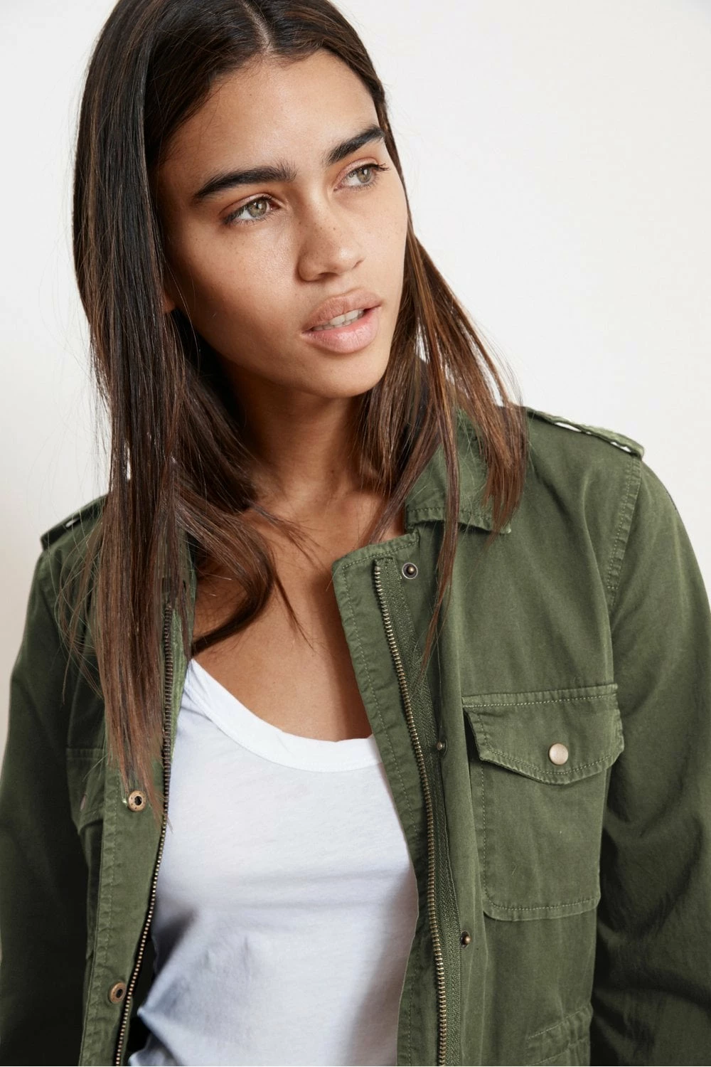 Velvet by Graham and Spencer Velvet By Graham Spencer Ruby Army Jacket In Forest 5 Velvet by Graham and Spencer Velvet By Graham Spencer Ruby Army Jacket In Forest