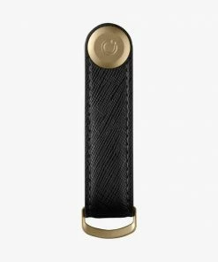Orbitkey Portachiavi 2.0 Leather Saffiano Liquoeice Black