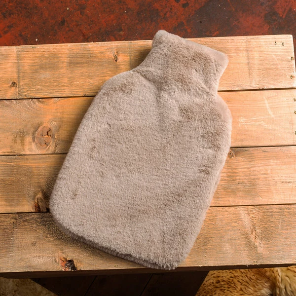 Tweedmill Sand Faux Fur Hot Water Bottle 3 Tweedmill Sand Faux Fur Hot Water Bottle