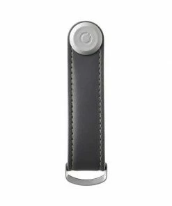 Orbitkey 2 0 Leather Keyring Charcoal Grey