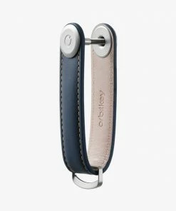 Orbitkey Portachiavi 2.0 Leather Navy/tan Art Ltho-2-nvtn