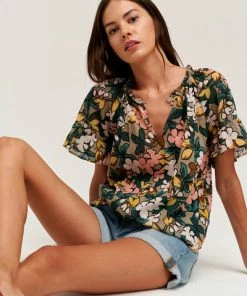 Velvet by Graham and Spencer Lucy Flutter Sleeve Top Daffodil 7 Velvet by Graham and Spencer Lucy Flutter Sleeve Top Daffodil