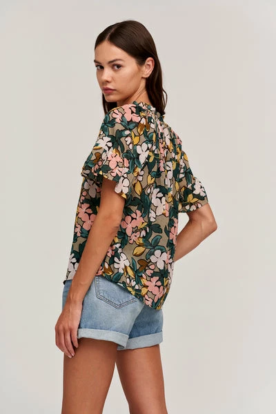 Velvet by Graham and Spencer Lucy Flutter Sleeve Top Daffodil 4 Velvet by Graham and Spencer Lucy Flutter Sleeve Top Daffodil