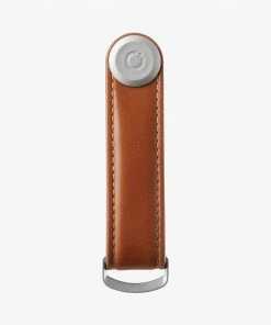 Orbitkey Cognac Leather With Tan Stitching Key Organiser