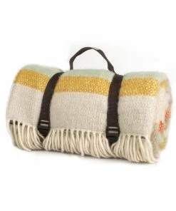 Tweedmill Illusion Spring Stripe Polo Picnic Rug with Waterproof Backing