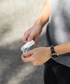 Orbitkey Portachiavi 2.0 Rubber Pearl White