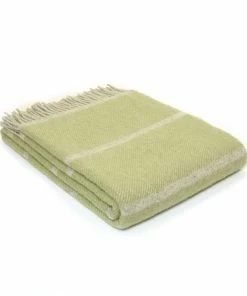 Tweedmill Fern Broad Stripe Pure New Wool Throw 150 x 183cm