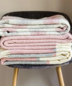 Tweedmill Throw Decke Beehive Dusky Pink