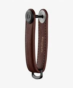 Orbitkey Dark Cherry Saffiano Leather Key Organiser