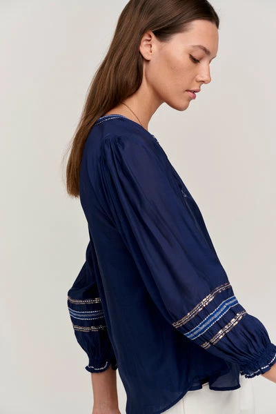Velvet by Graham and Spencer Sandra Long Sleeve Boho Blouse Bay 4 Velvet by Graham and Spencer Sandra Long Sleeve Boho Blouse Bay