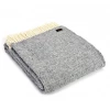 Tweedmill Grey Illusion Pure New Wool Throw 150cm x 183cm 1 Tweedmill Grey Illusion Pure New Wool Throw 150cm x 183cm