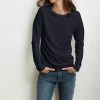 Velvet by Graham and Spencer Liz Long Sleeve Round Neck Tee