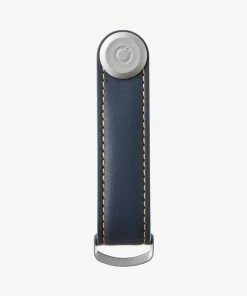 Orbitkey Portachiavi 2.0 Leather Navy/tan Art Ltho-2-nvtn
