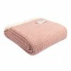 Tweedmill Throw Waffle Dusky Pink 1 Tweedmill Throw Waffle Dusky Pink