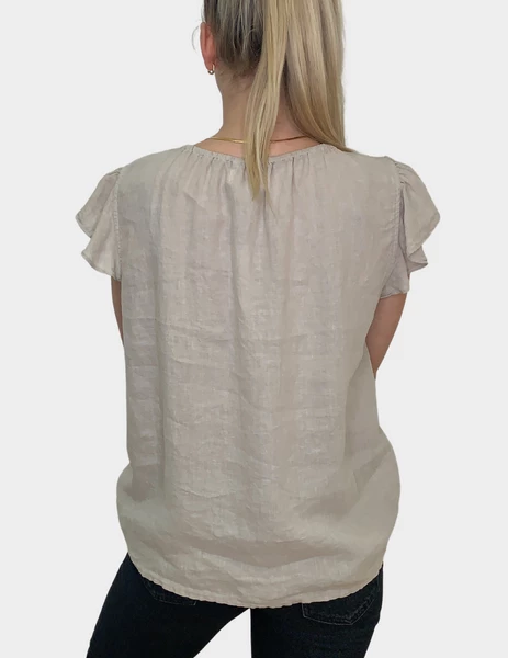 Velvet by Graham and Spencer Irene Linen Top Tea 4 Velvet by Graham and Spencer Irene Linen Top Tea