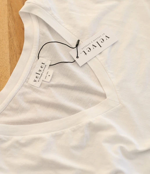 Velvet by Graham and Spencer Baumwoll Shirt Susan V-Ausschnitt 5 Velvet by Graham and Spencer Baumwoll Shirt Susan V-Ausschnitt