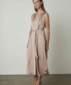 Velvet by Graham and Spencer Tala Rose Gold Dress