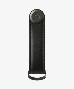 Orbitkey Black Leather With Black Stitching Key Organiser