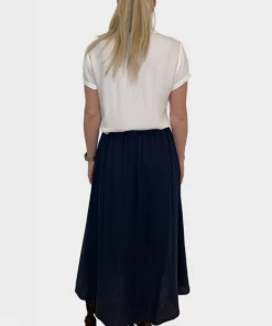Velvet by Graham and Spencer Dana Cotton Gauze Skirt Crater