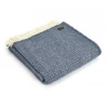 Tweedmill Blue Slate Illusion Pure New Wool Throw 150cm x 183cm 2 Tweedmill Blue Slate Illusion Pure New Wool Throw 150cm x 183cm