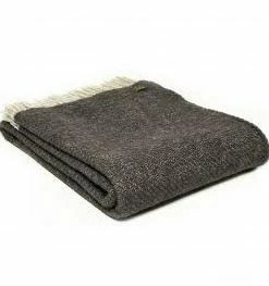 Tweedmill Pure New Wool Boa Throw With Fringe