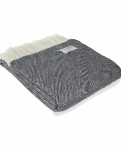 Tweedmill Orion Blue Pure New Wool Delamere Throw