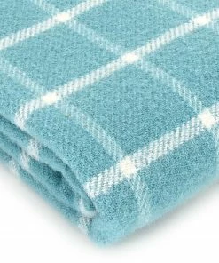 Tweedmill Spearmint Chequered Check Pure New Wool Throw 150cm x 183cm 9 Tweedmill Spearmint Chequered Check Pure New Wool Throw 150cm x 183cm