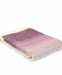 Tweedmill Ombre Rosewood Pure New Wool Throw 130cm x 200cm