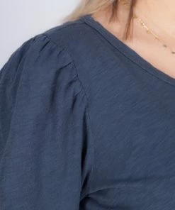 Velvet by Graham and Spencer Angelina Blouse In Shadow