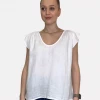 Velvet by Graham and Spencer Breanna Cotton Gauze Top White 2 Velvet by Graham and Spencer Breanna Cotton Gauze Top White